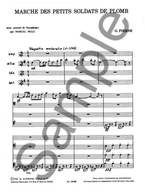 Pierne: Marche des petits soldats de plomb, Op. 14, No. 6 (arr. for 4 saxophones)