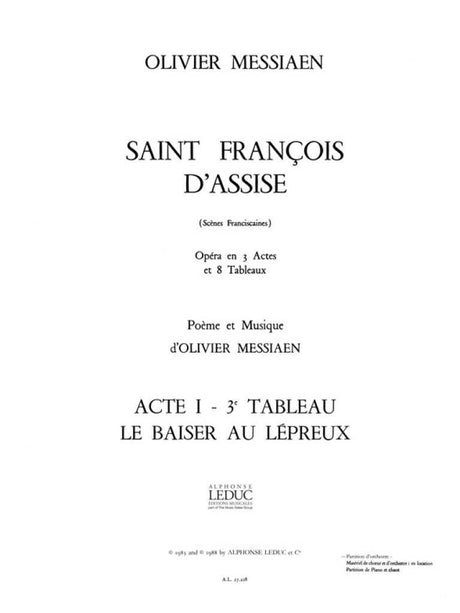 Messiaen: Saint Francois d'Assise
