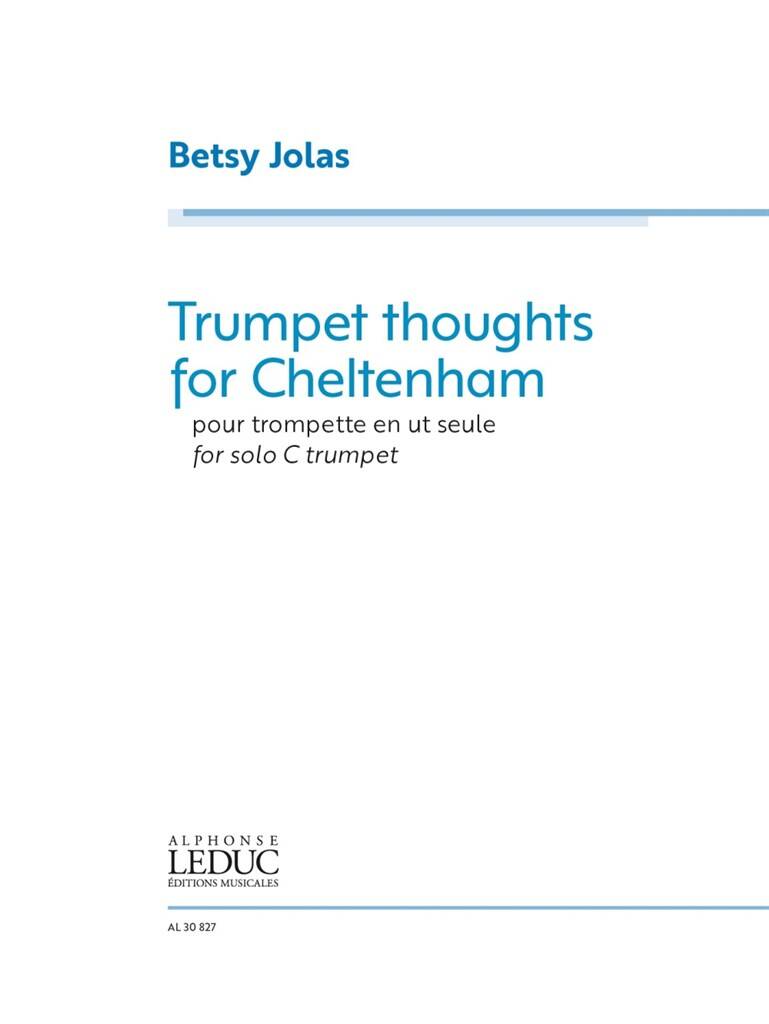 Jolas: Trumpet Thoughts for Cheltenham