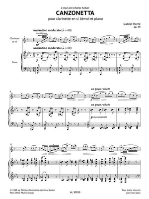 Pierné: Canzonetta, Op. 19