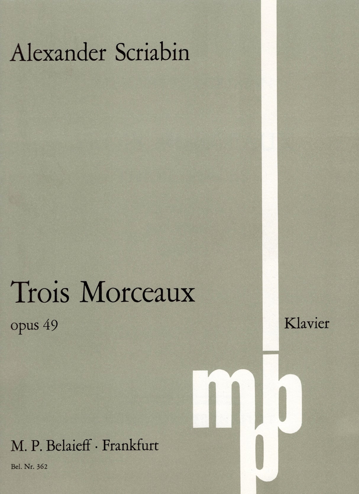 Scriabin: 3 Pieces, Op. 49