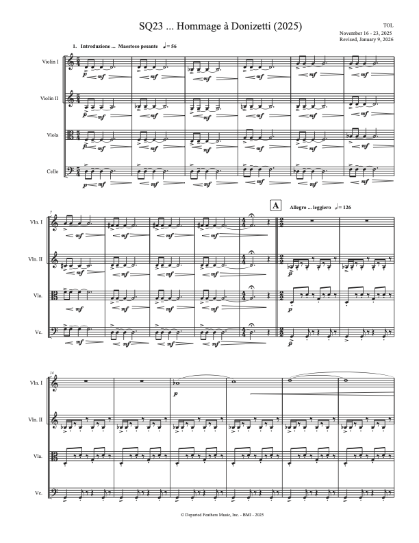 Lee: SQ23 ... Hommage à Donizetti