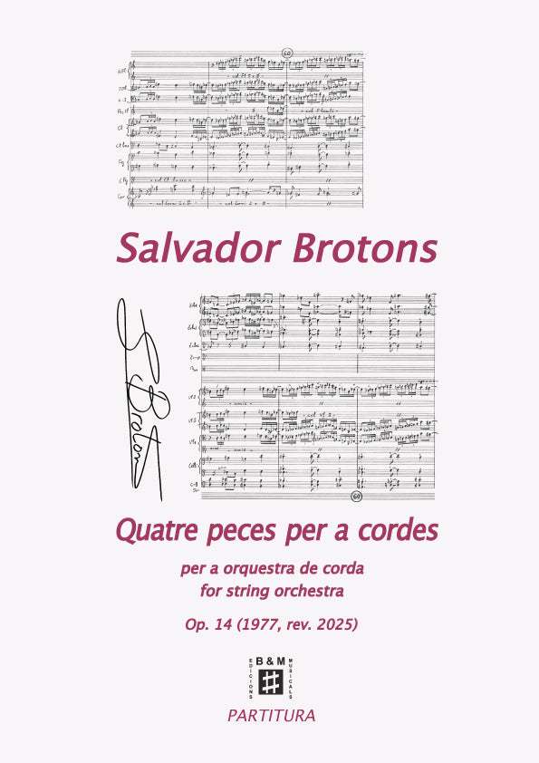Brotons: 4 Pieces for Strings, Op. 14