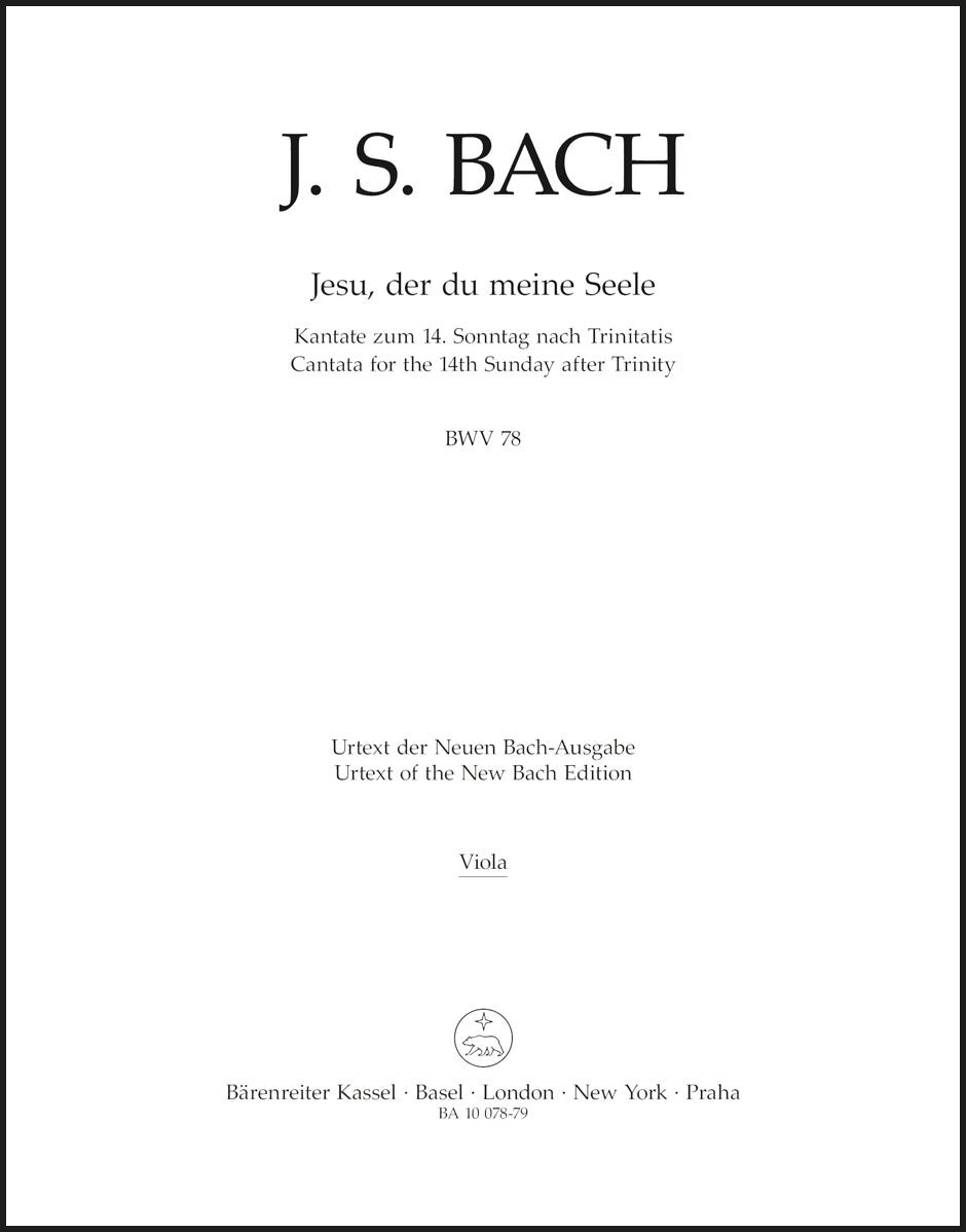 Bach: Jesu, der du meine Seele, BWV 78