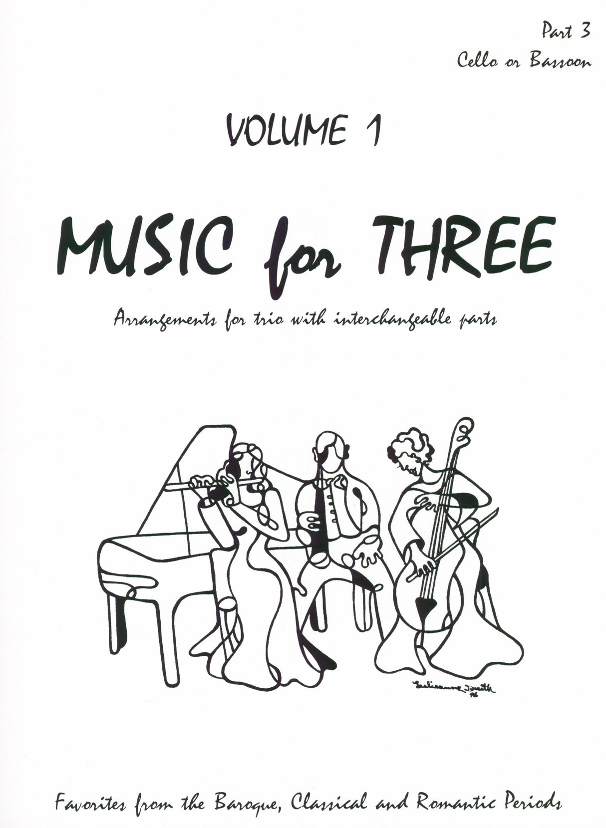 Music for Three - Volume 1 (for string trio or mixed trio)