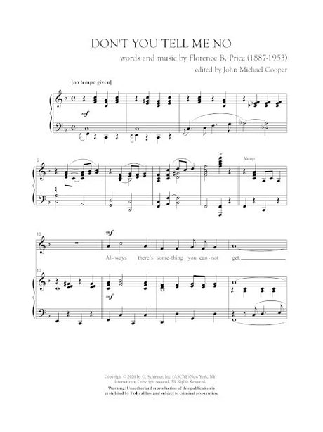 Price: Don't You Tell Me No