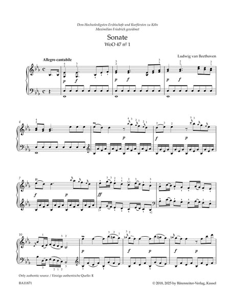 Beethoven: Piano Sonatas - Volume 1 (WoO 47 and Opp. 2-14)