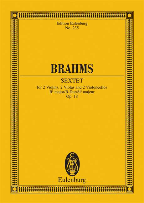 Brahms: Sextet in B-flat Major, Op. 18