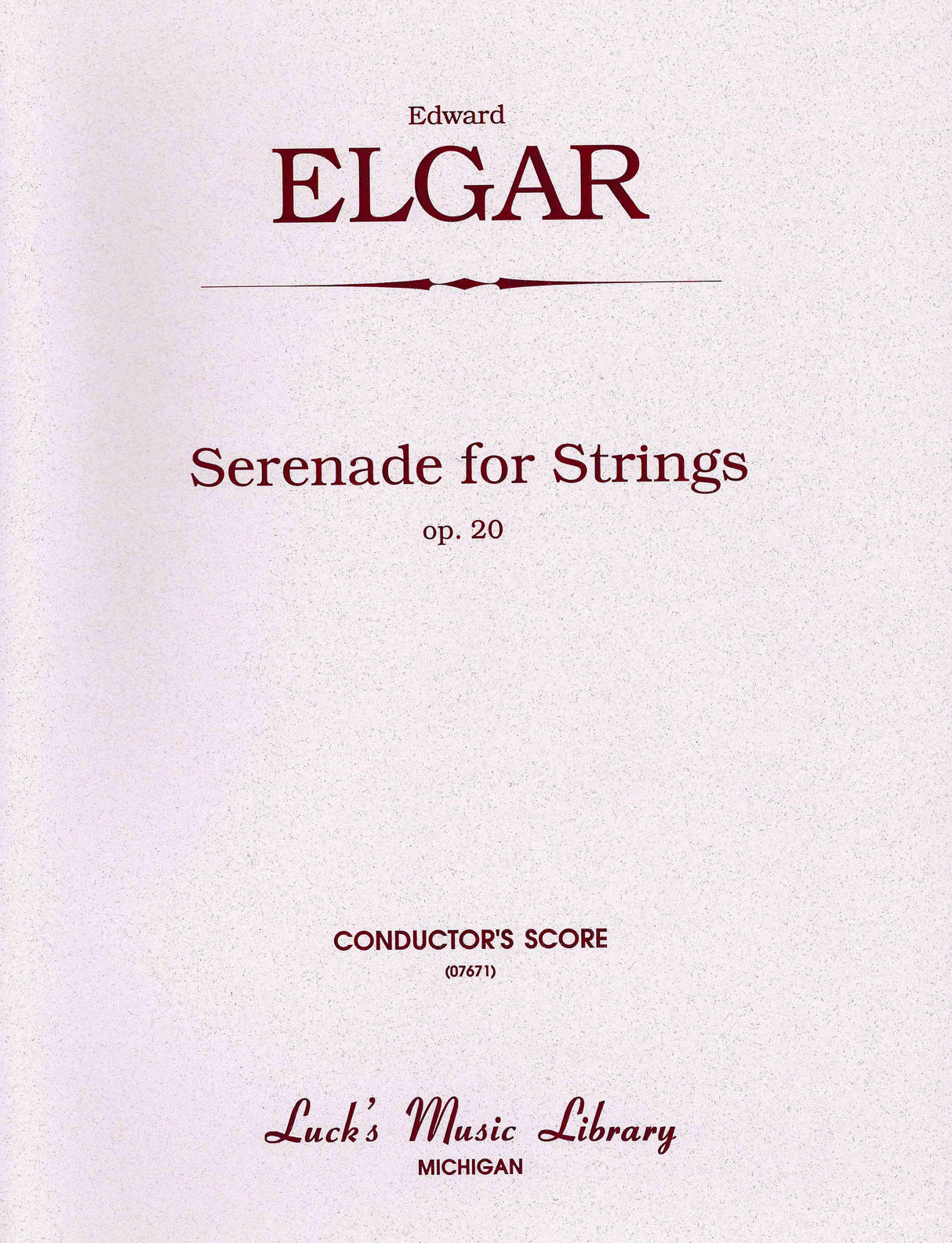 Elgar: Serenade for Strings, Op. 20