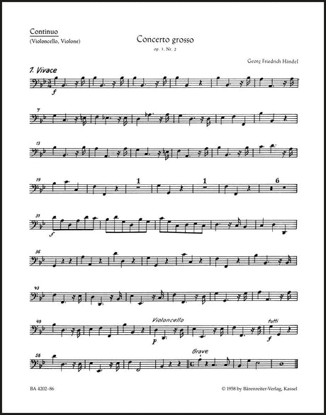 Handel: Concerto grosso in B-flat Major, HWV 313, Op. 3, No. 2