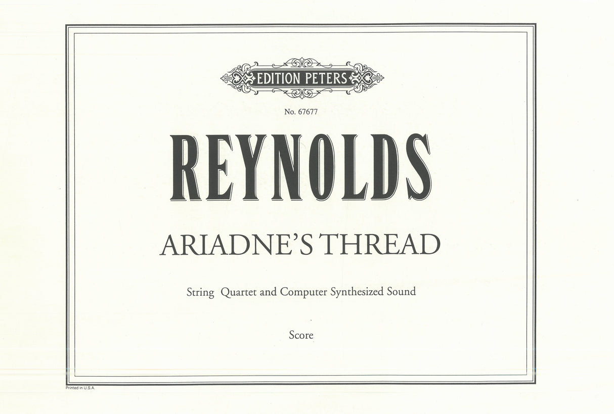 Reynolds: Ariadne's Thread