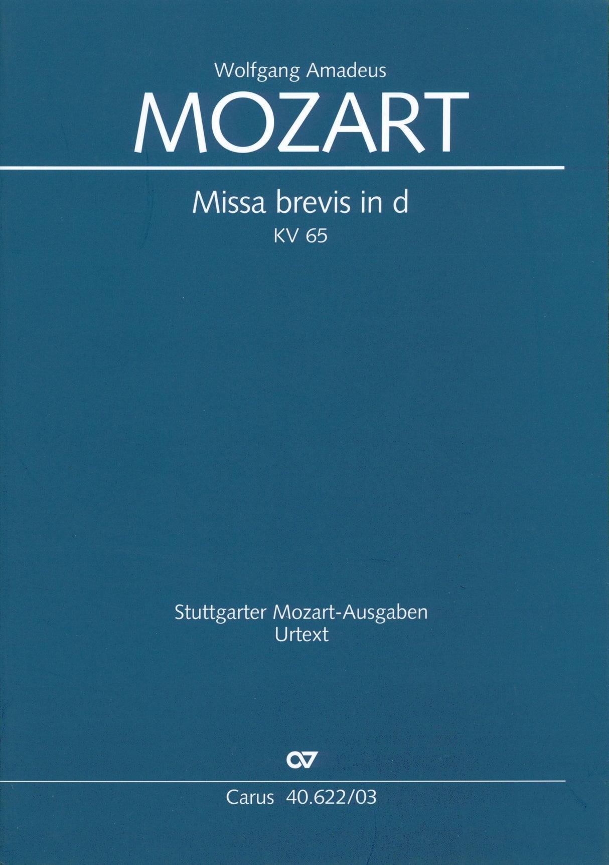 Mozart: Missa brevis in D Minor, K. 65 (61a)