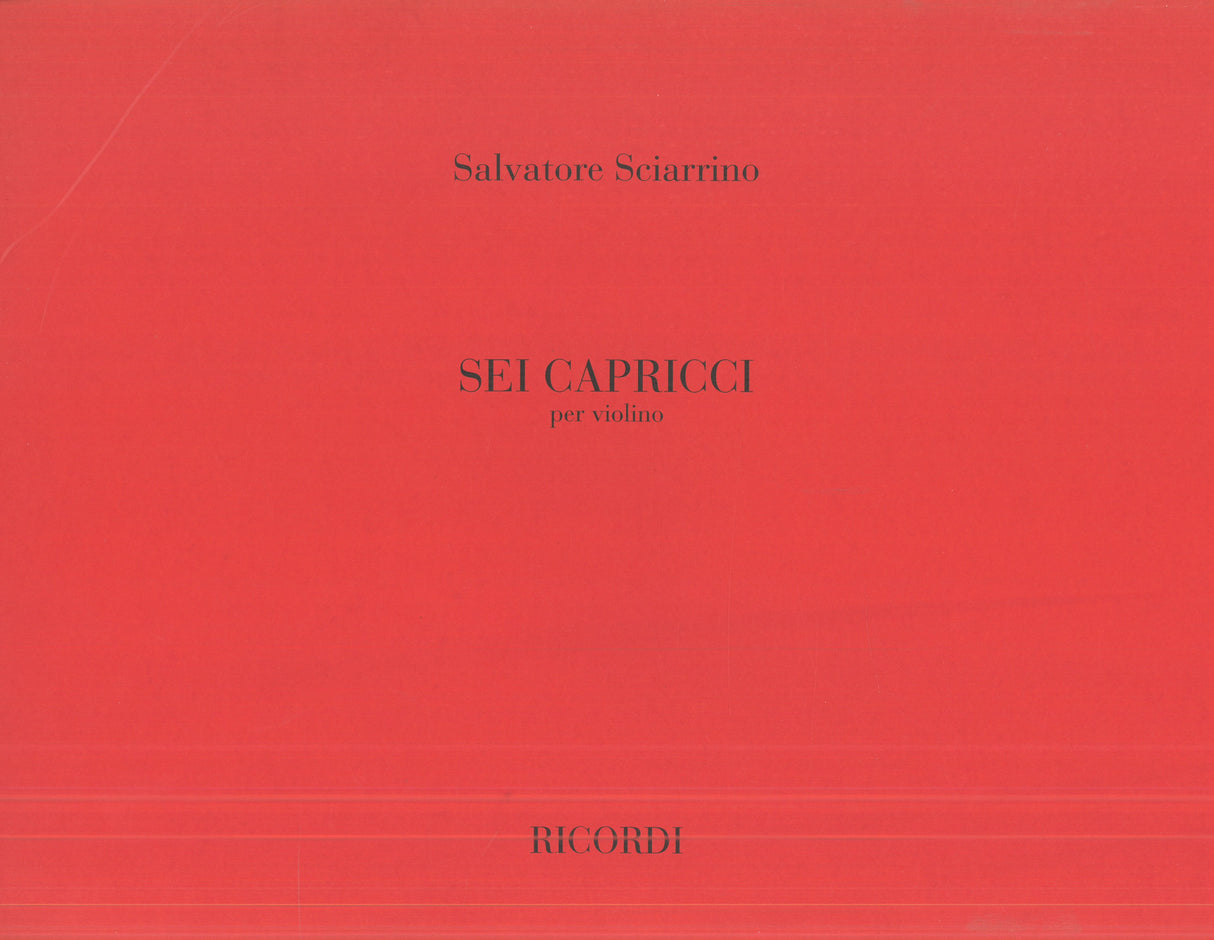 Sciarinno: 6 Capricci