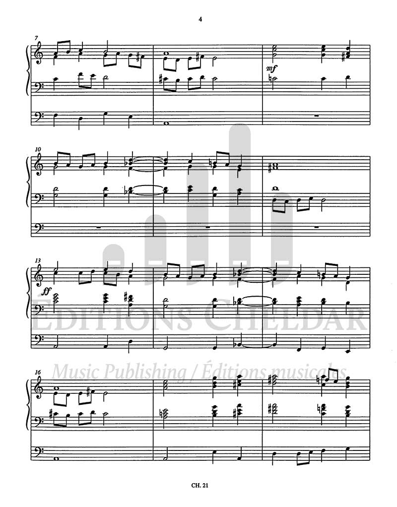 Bédard: 6 Paraphrases grégoriennes