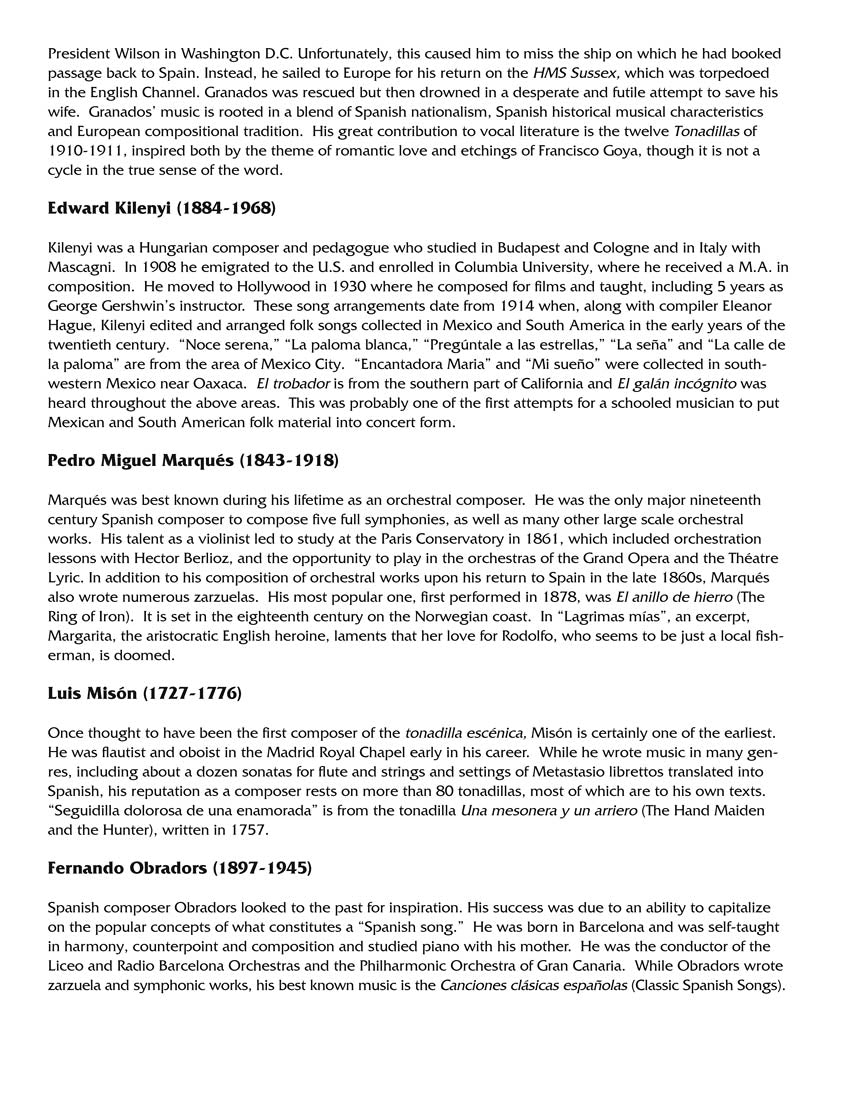 Anthology of Spanish Song