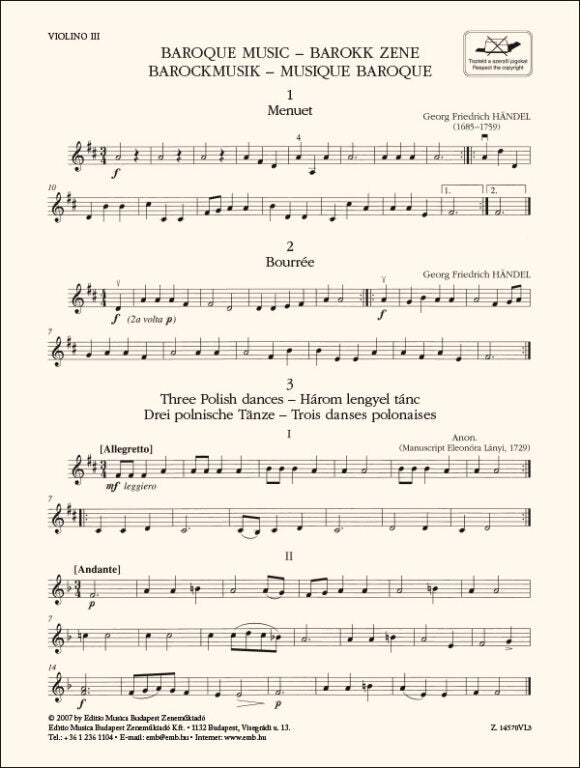 Baroque Music - Elementary Level