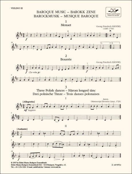 Baroque Music - Elementary Level