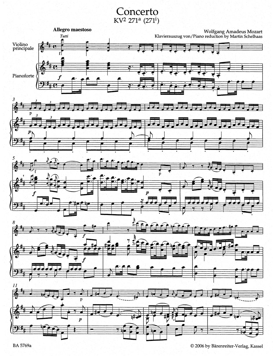 邦楽 Net Works Vol.1 Jaza document vs K's Mozart: Violin Concerto in D Major, K. 271a/271i – Ficks Music