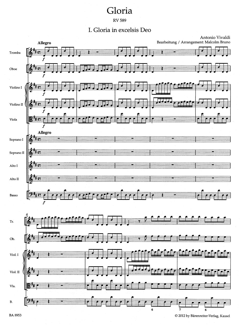 Vivaldi: Gloria, RV 589 (arr. for female choir)