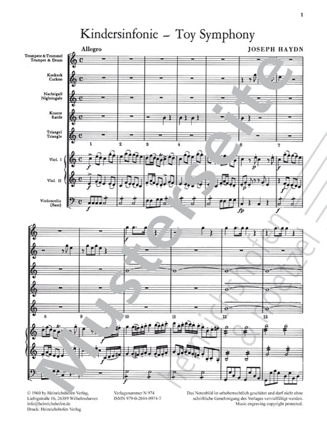 Haydn: Toy Symphony, Hob. II:47