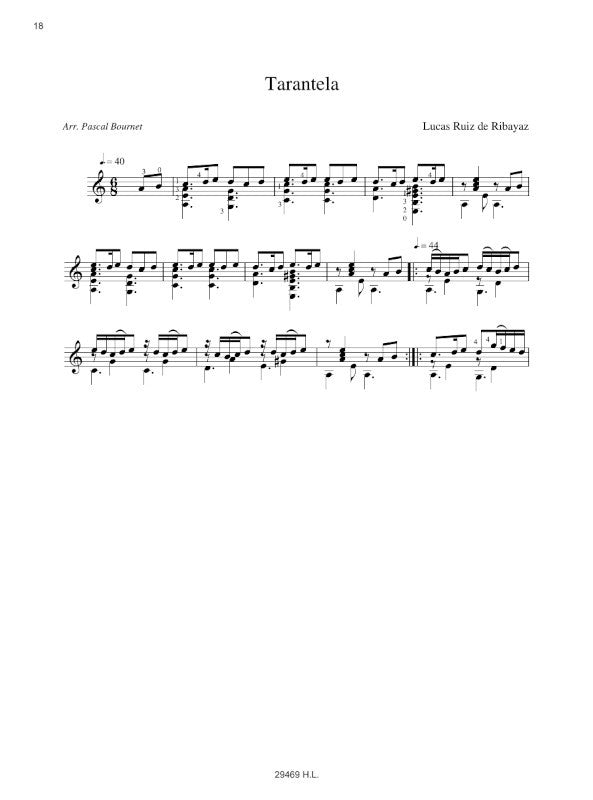 12 pièces baroques espagnoles (transc. for guitar)