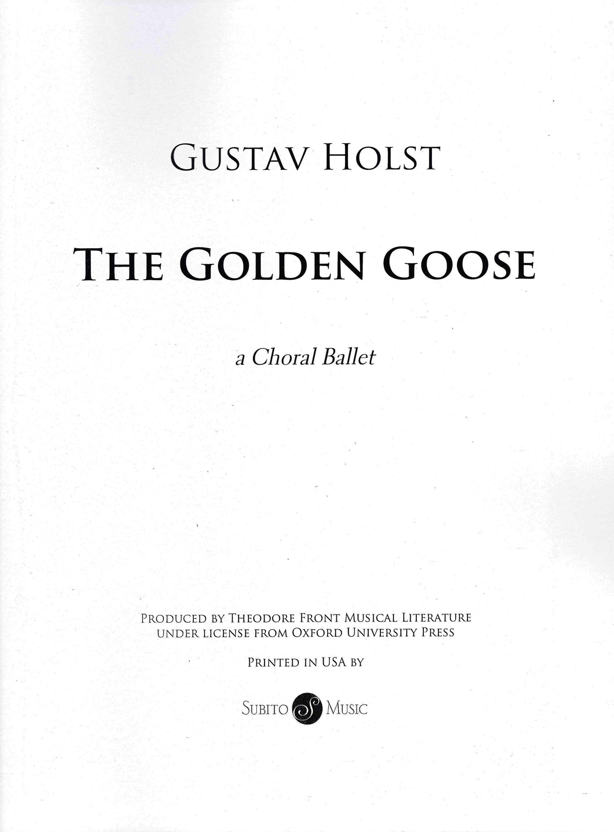 Holst: The Golden Goose