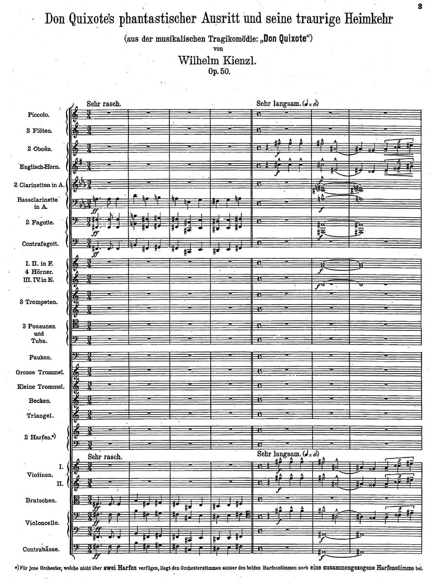 Kienzl: Don Quixote's Ride Out & Sad Homecoming, from Op. 50