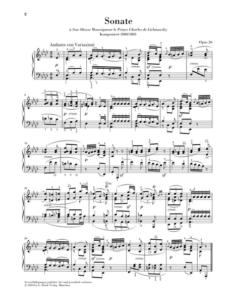 Beethoven: Piano Sonata No. 12 in A-flat Major, Op. 26
