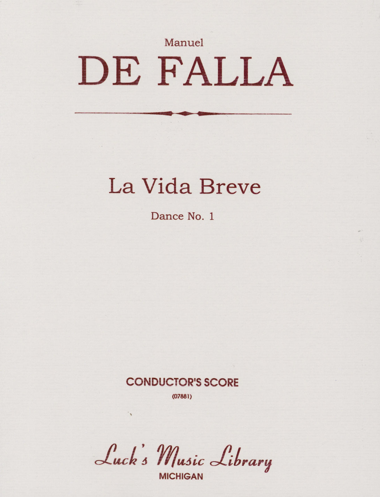 Falla: Spanish Dance No. 1 from La vida breve