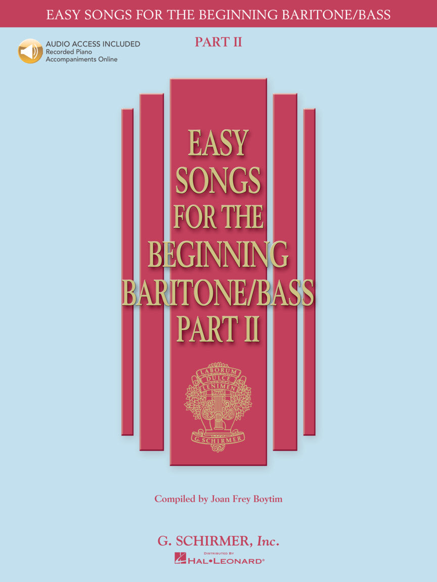 Easy Songs for the Beginning Baritone/Bass – Volume 2