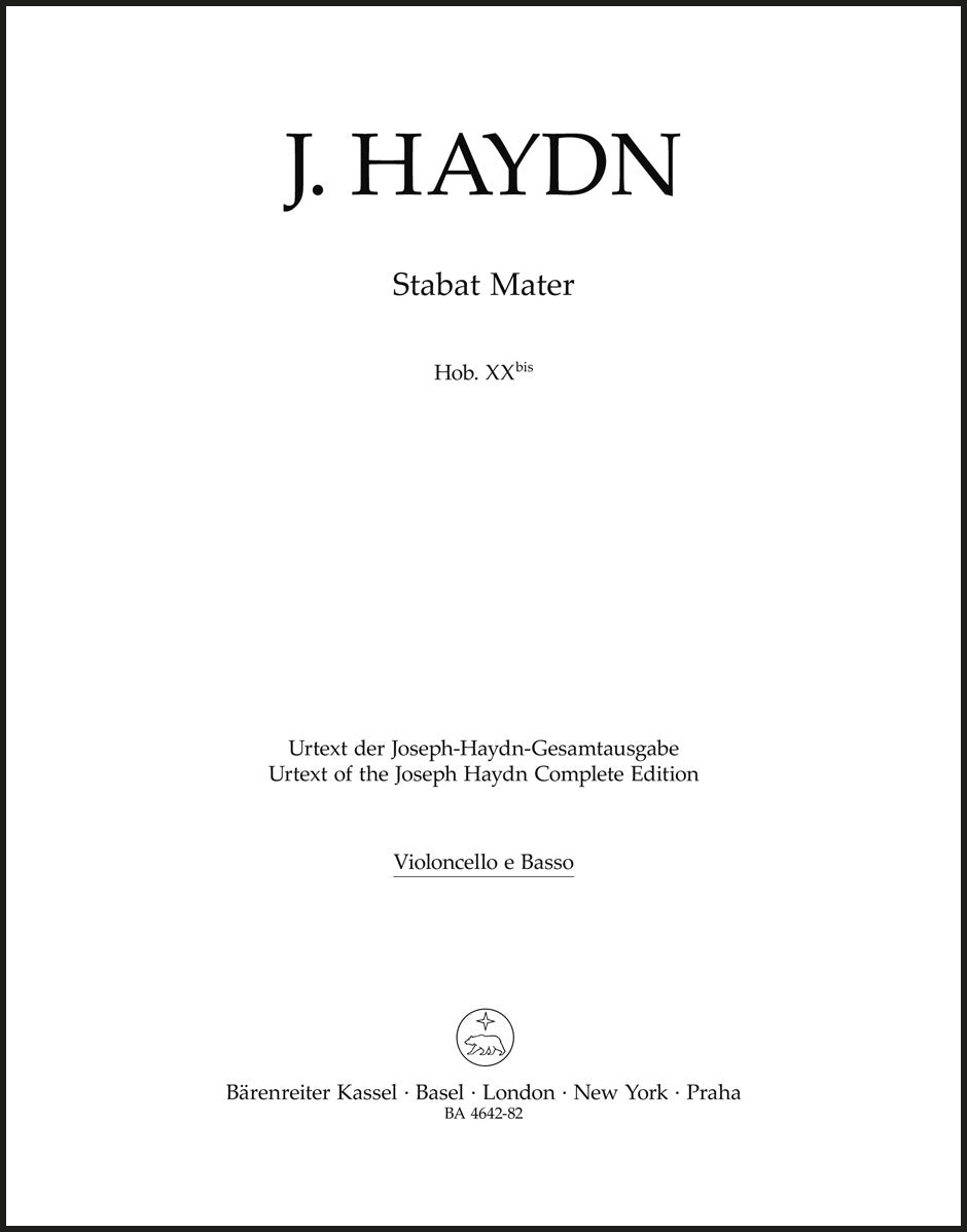 Haydn: Stabat Mater, Hob. XX bis