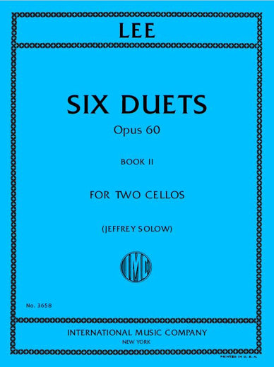 Lee: Cello Duets, Op. 60 - Volume 2