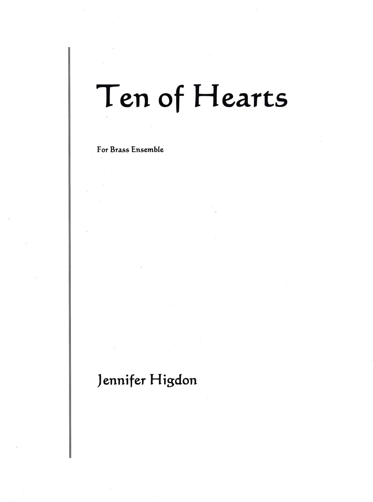 Higdon: Ten of Hearts