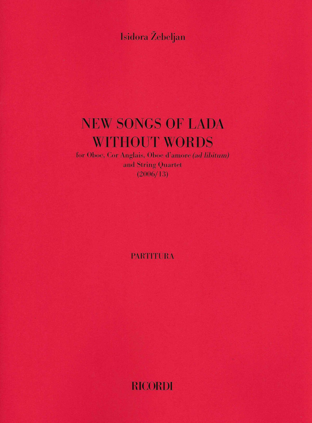 Žebeljan: New Songs of Lada without Words