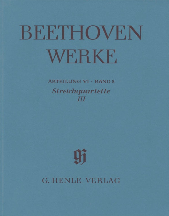 Beethoven: String Quartets III