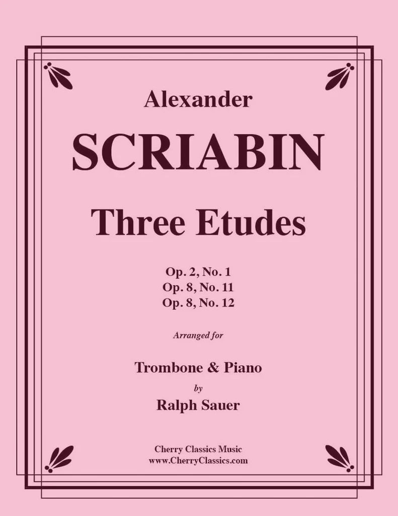 Scriabin: 3 Etudes (arr. for trombone & piano)
