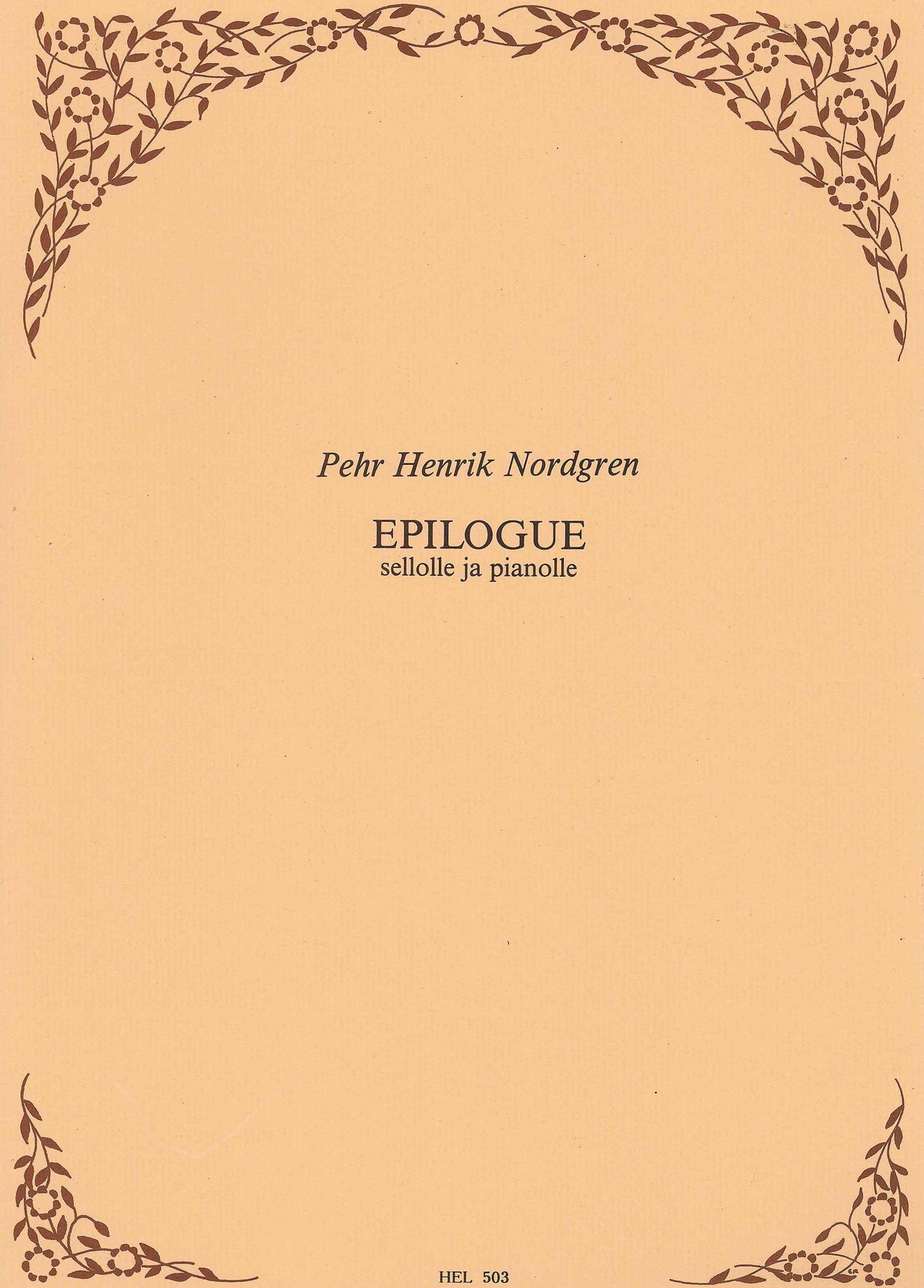 Nordgren: Epilogue, Op. 61