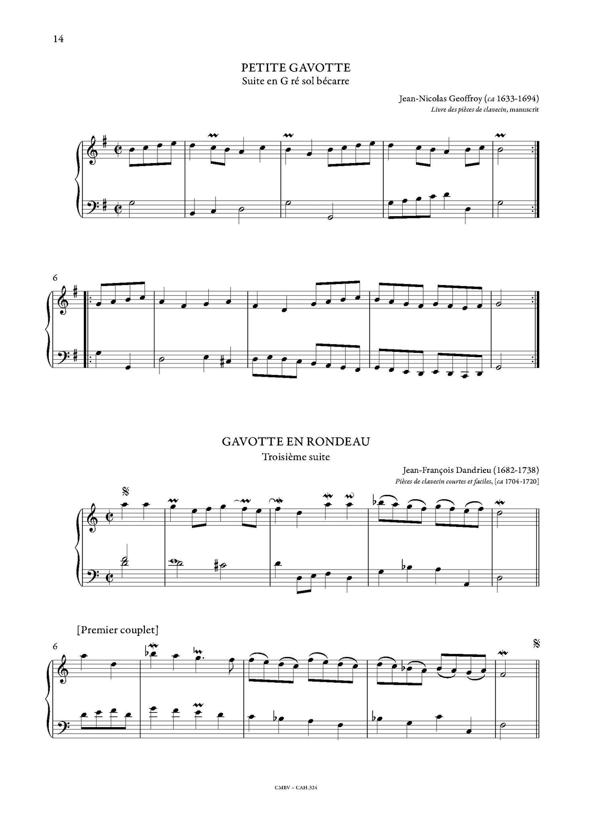 Anthology of French Baroque Music - Harpsichord - Volume 1