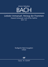 Bach: Liebster Immanuel, Herzog der Frommen, BWV 123