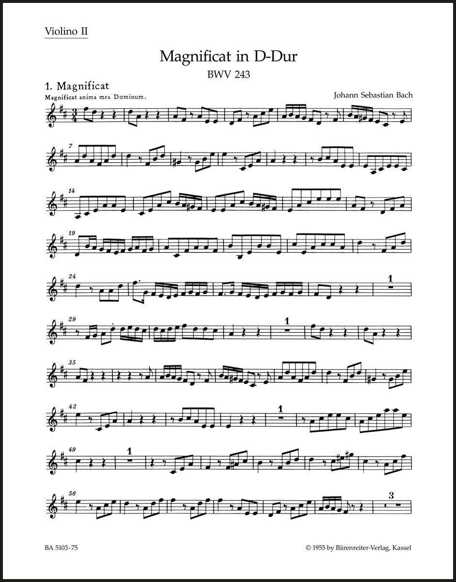 Bach: Magnificat in D Major, BWV 243 – Ficks Music