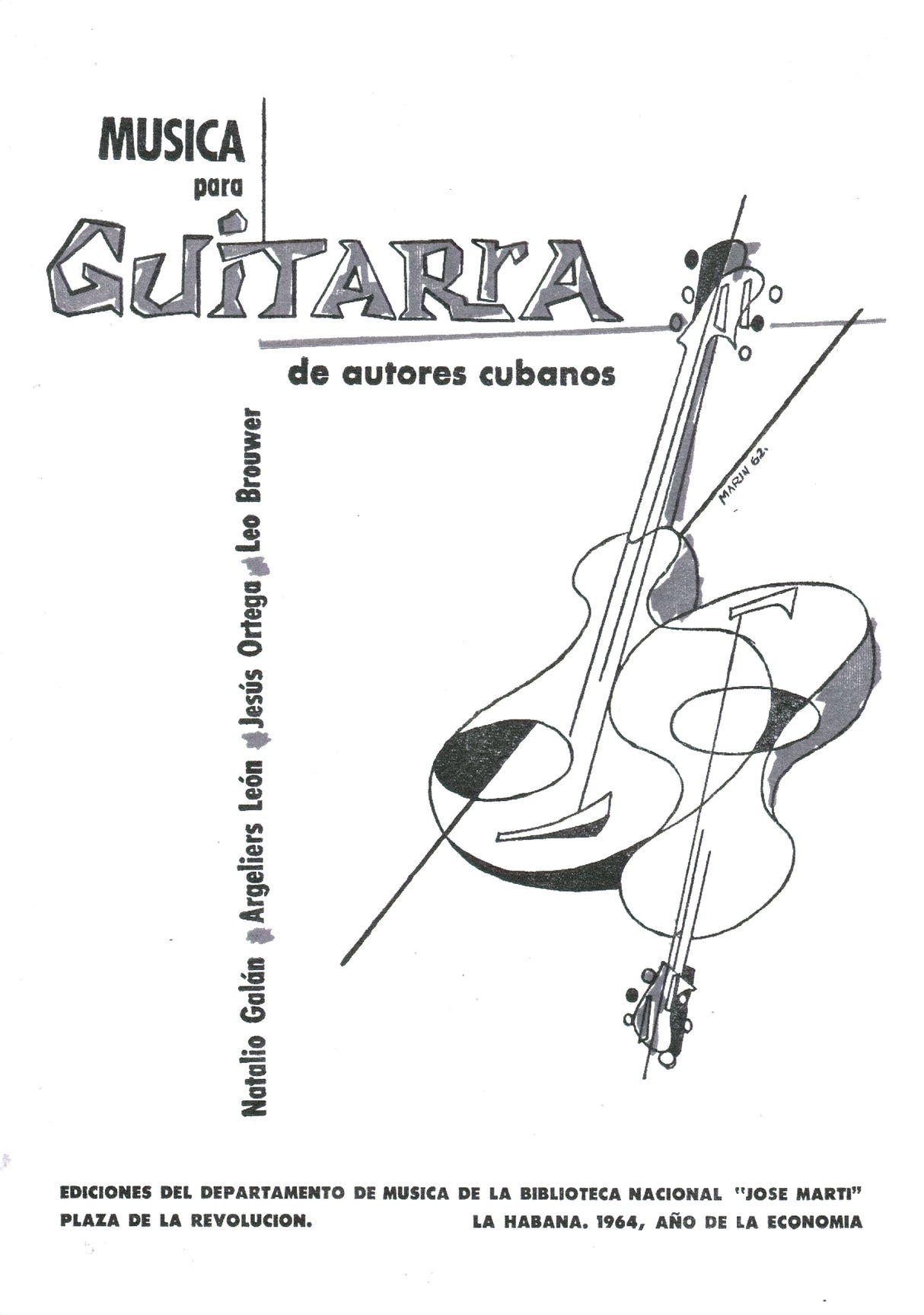 Música para guitarra de autores cubanos