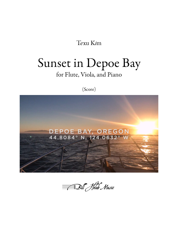 T. Kim: Sunset in Depoe Bay