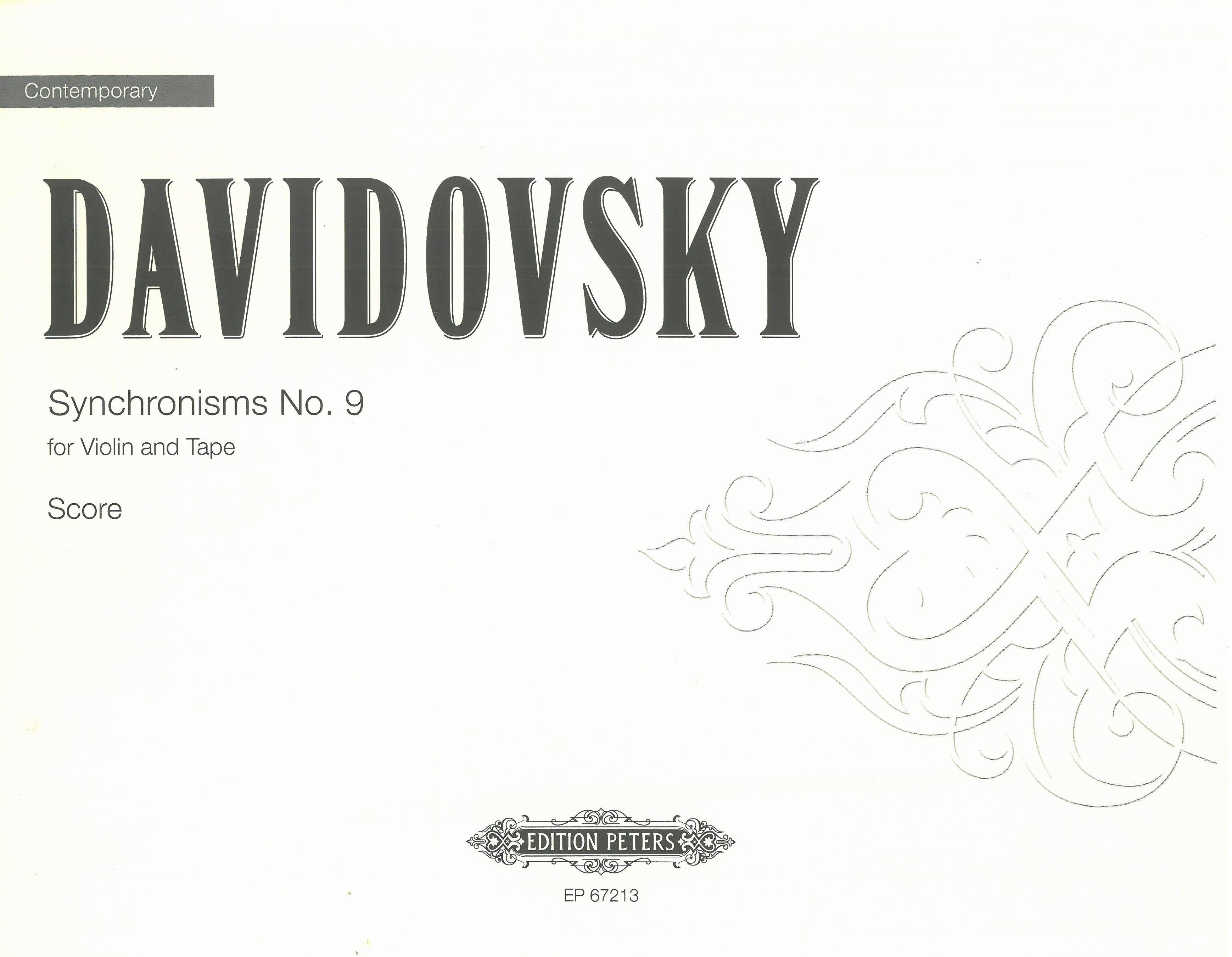Davidovsky: Synchronisms No. 9 – Ficks Music