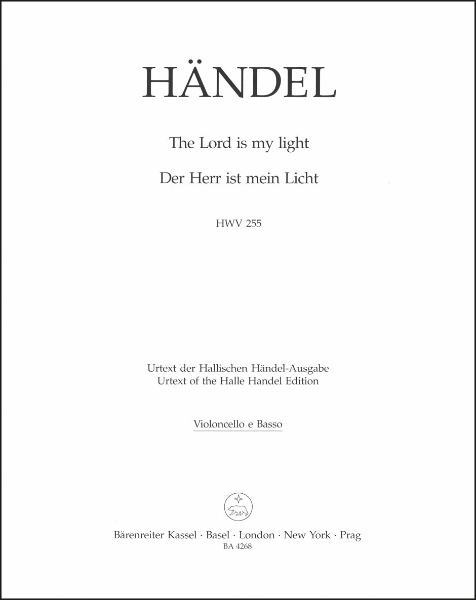 Handel: The Lord is my light, HWV 255
