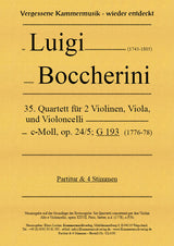 Boccherini: String Quartet in C Minor, G 193, Op. 24, No. 5