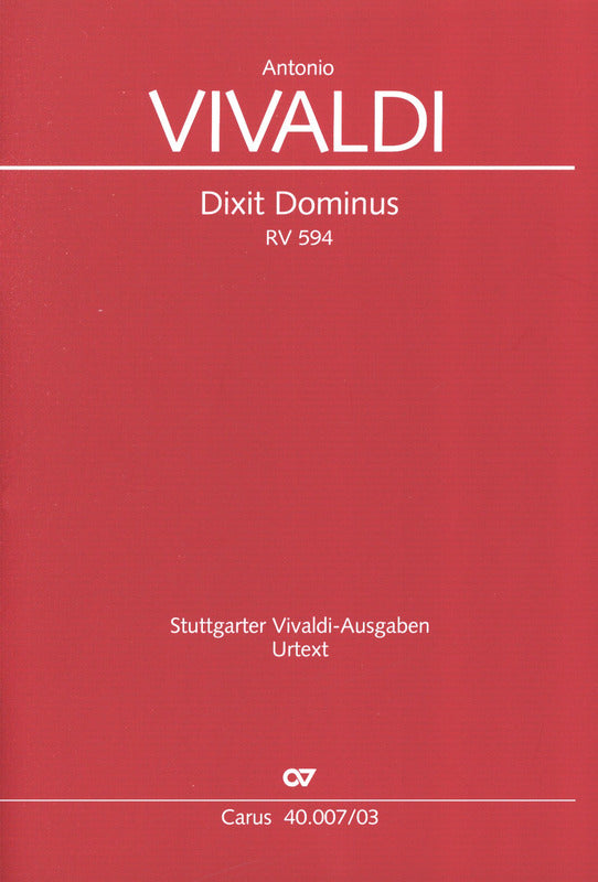 Vivaldi: Dixit Dominus, RV 594 – Ficks Music
