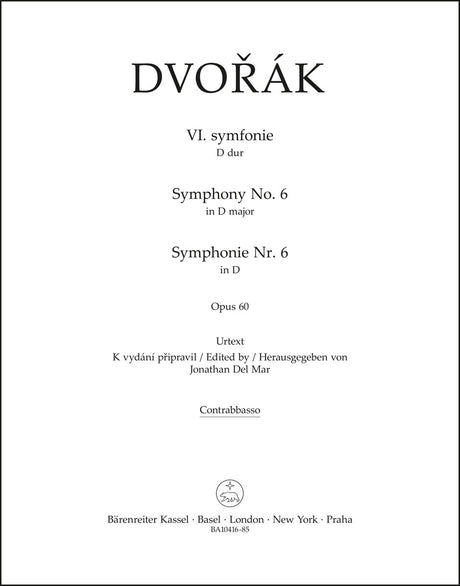 Dvořák: Symphony No. 6 in D Major, Op. 60