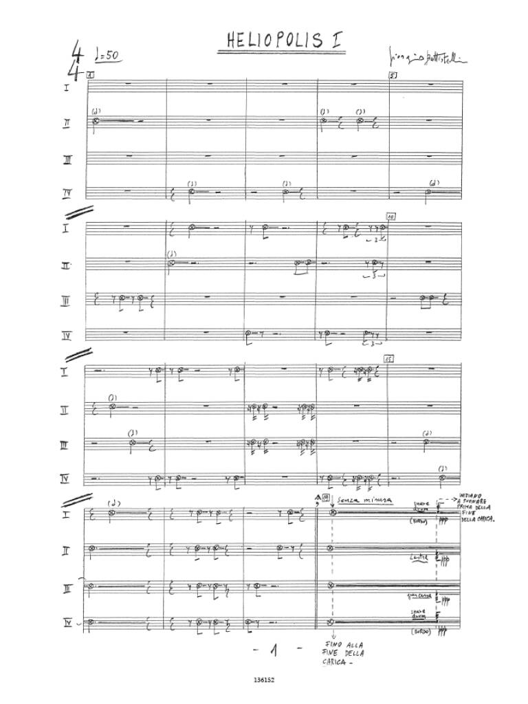 Battistelli: Heliopolis I