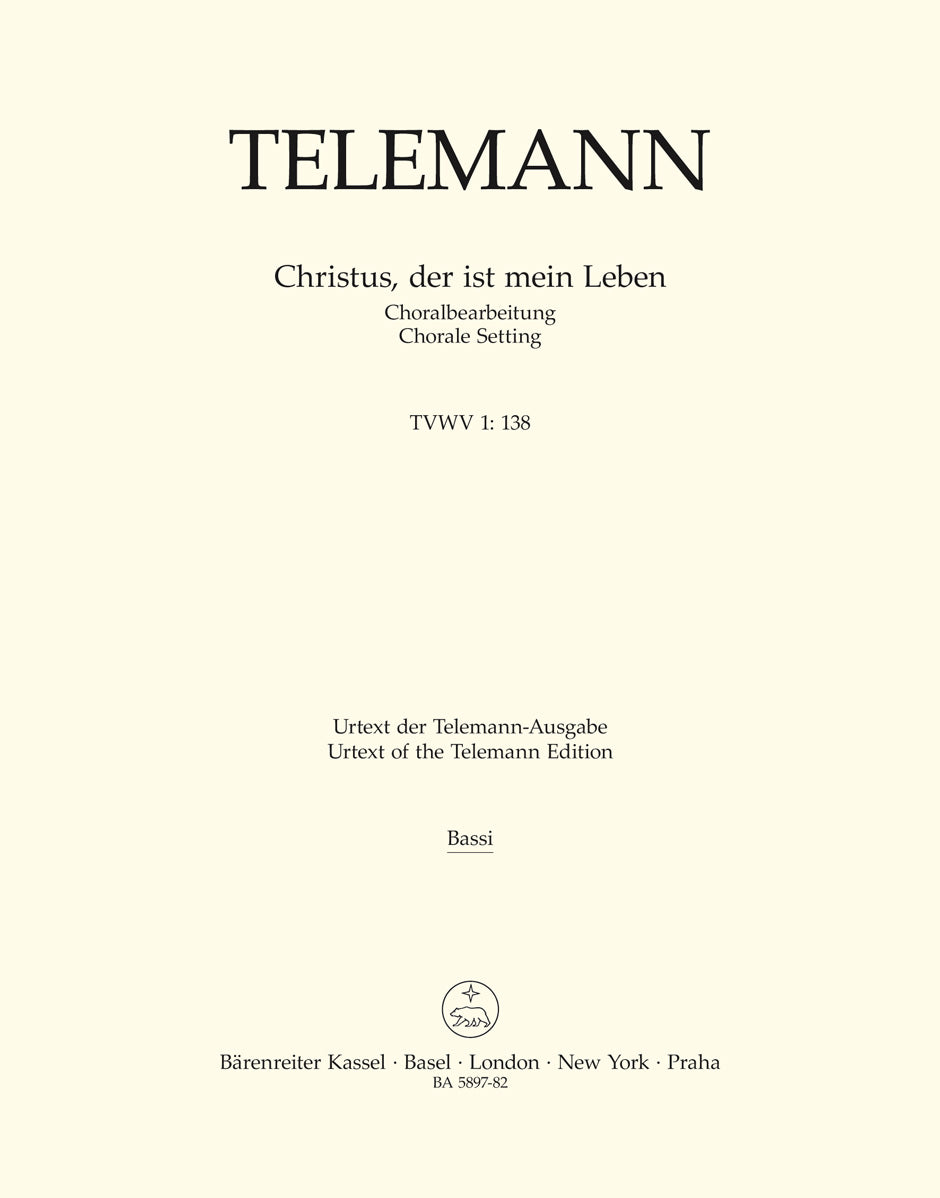 Telemann: Christus, der ist mein Leben, TWV 1:138
