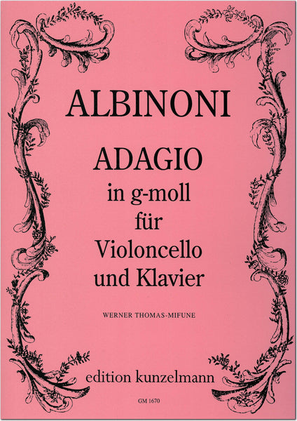 Albinoni: Adagio in G Minor (arr. for cello & piano) – Ficks Music